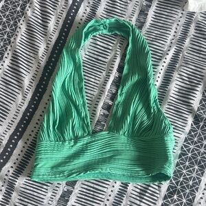 SHEIN Mint Green Halter Bandeau